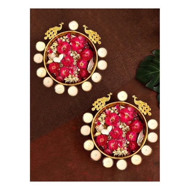 Tied Ribbons Diya Urli Bowls, Set of 2