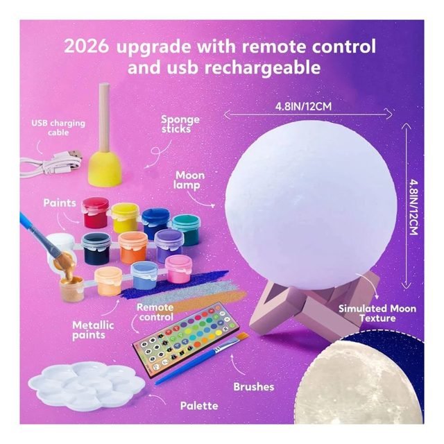HOLA Paint Your Own Moon Lamp