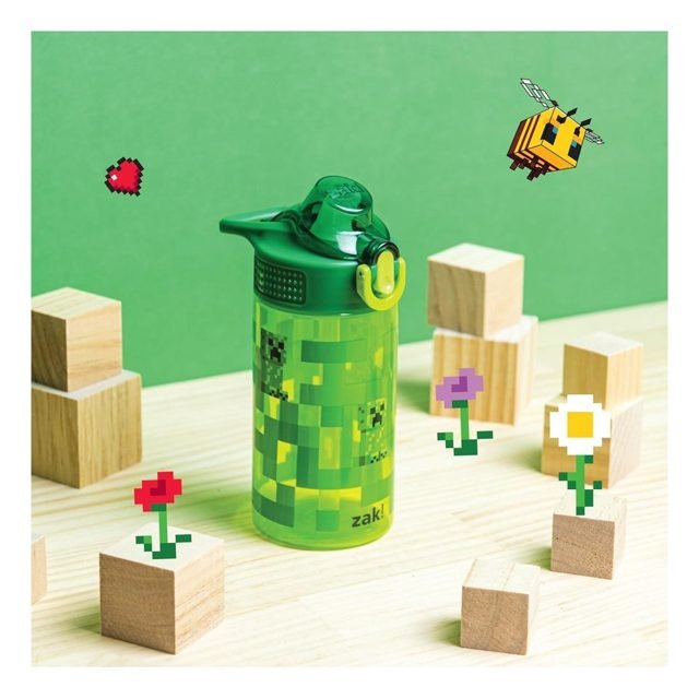 Zak Designs Minecraft Creeper Straw Bottle